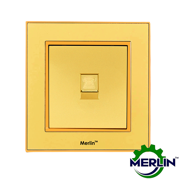 Telephone Socket | Intercom socket | Gorgeous Gold