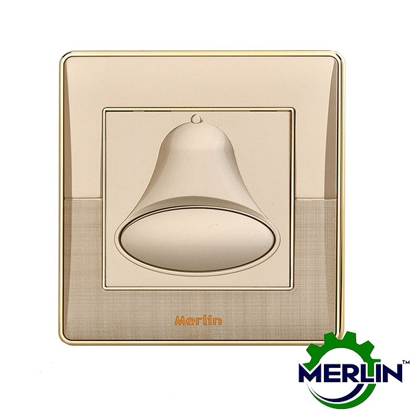 Bell Push Switch | Door Bell Switch | Elegant Gold