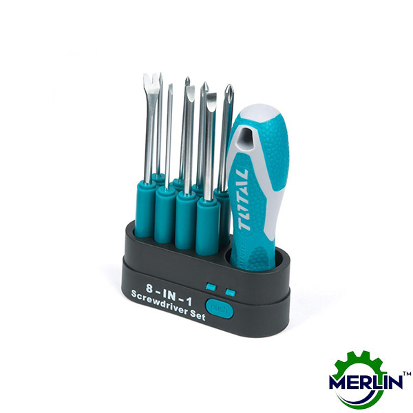 TOTAL 9pcs Interchangeable Screwdriver