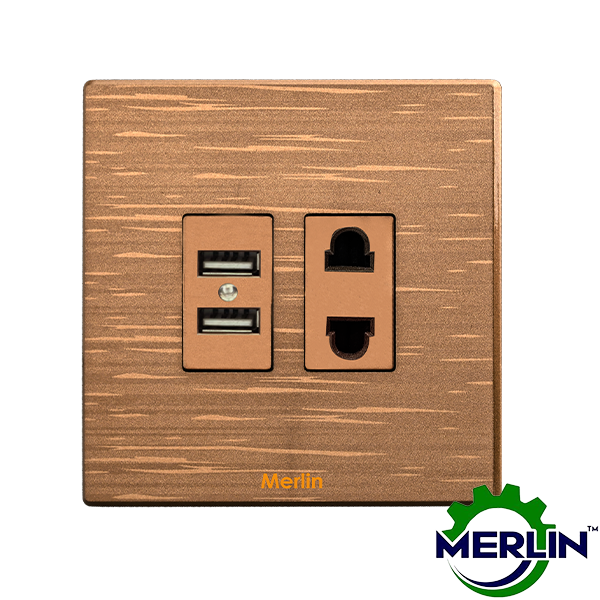2 Pin Socket with Dual USB | Trust Coffee