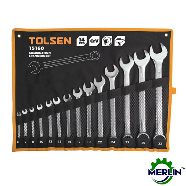 TOLSEN 14Pcs Combination Spanner Set