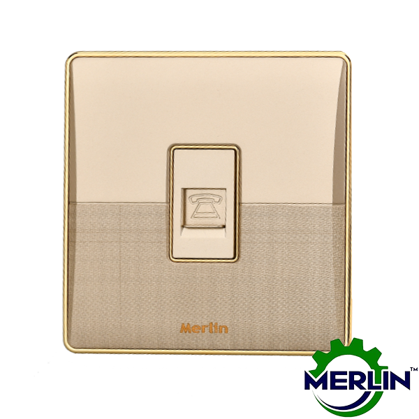 Telephone Socket | Intercom socket | Elegant Gold