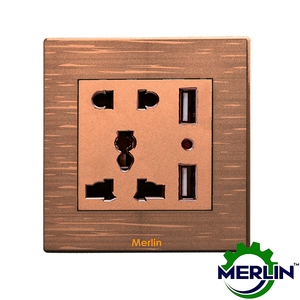 5 Pin Multi Socket with Dual USB | Trust Coffee