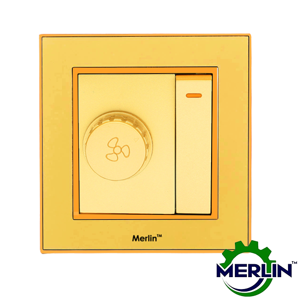 Fan Dimmer With Switch | Fan Regulator | Gorgeous Gold